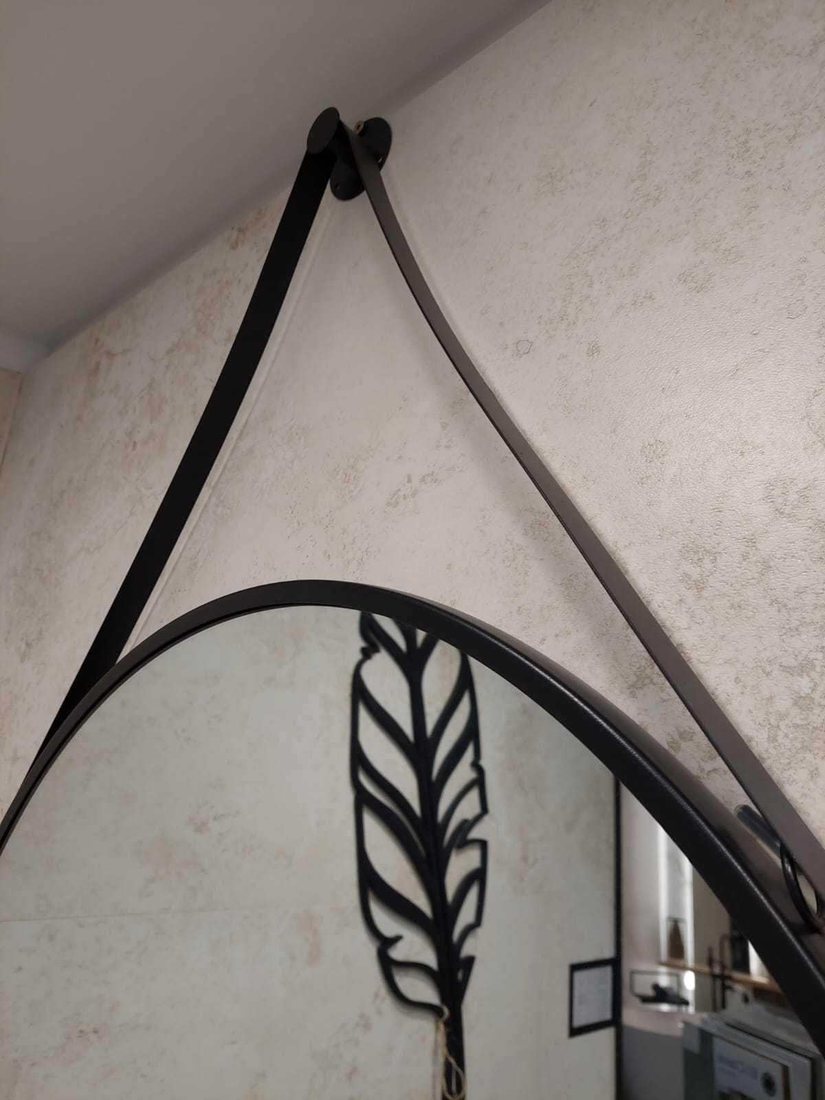 MASSI Lustro VALO 70 cm na pasku czarny