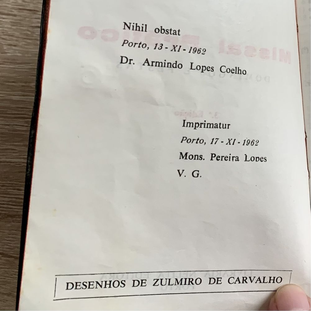 Missal Prático de Domingos e Festa - edição 1962