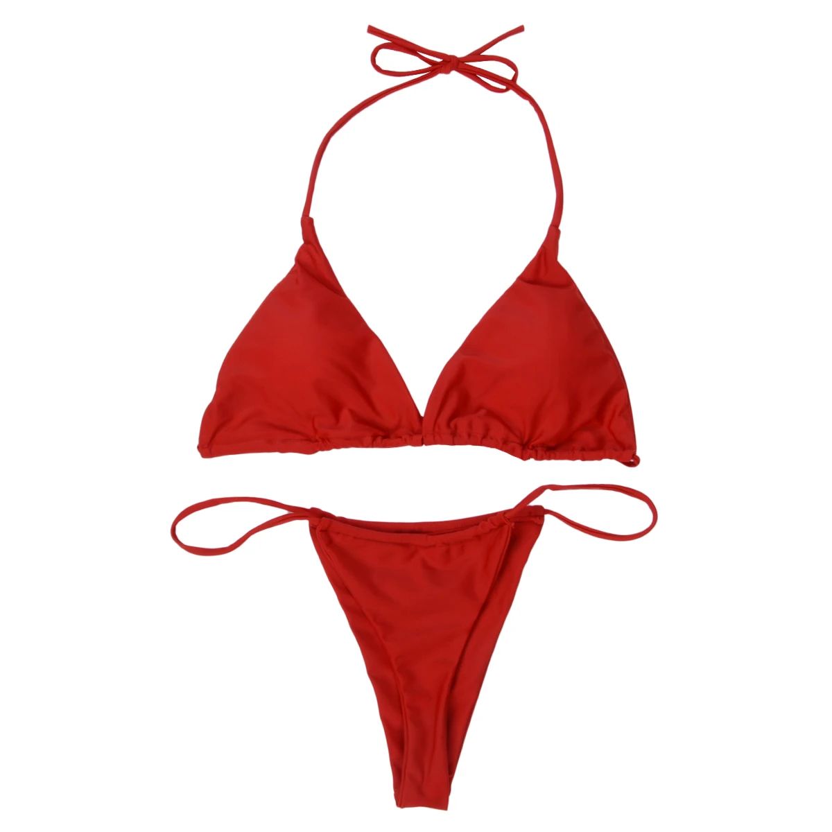 Sexy Strój Kąpielowy Dwuczęściowy Bikini Brazylijskie Stringi - M