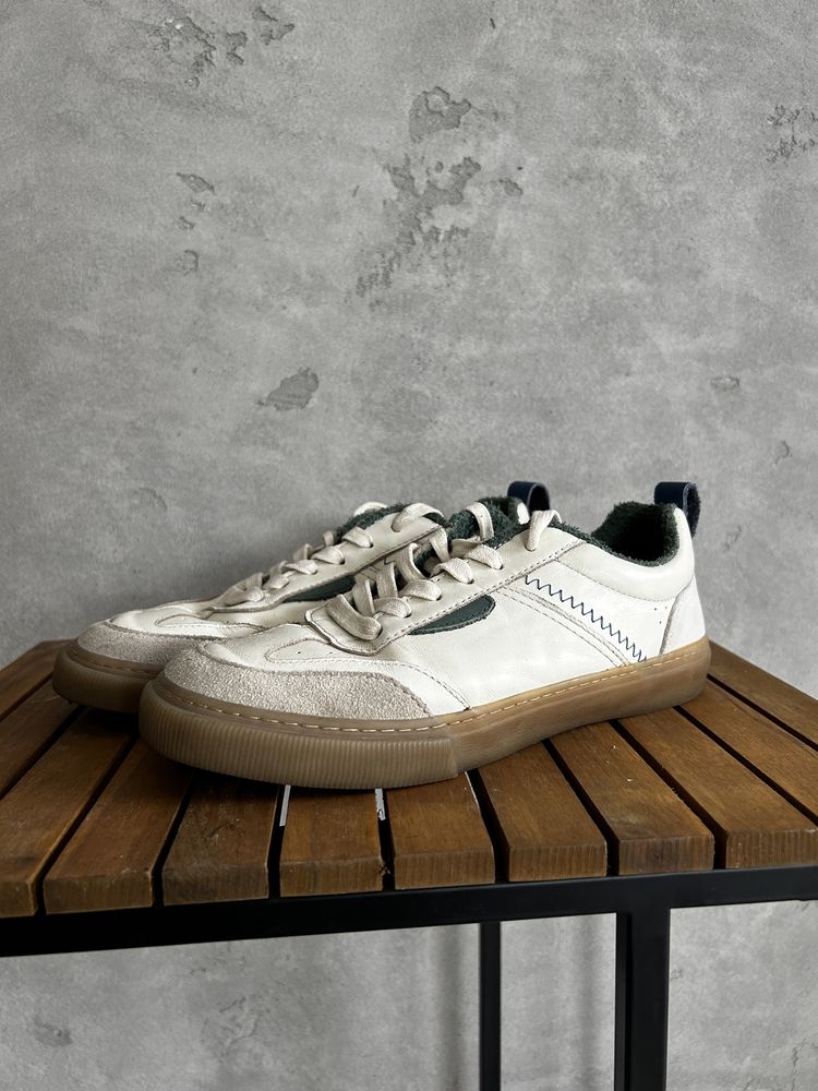 Продаю кросівки, Zara Boys Leather White Shoe Sneaker Size