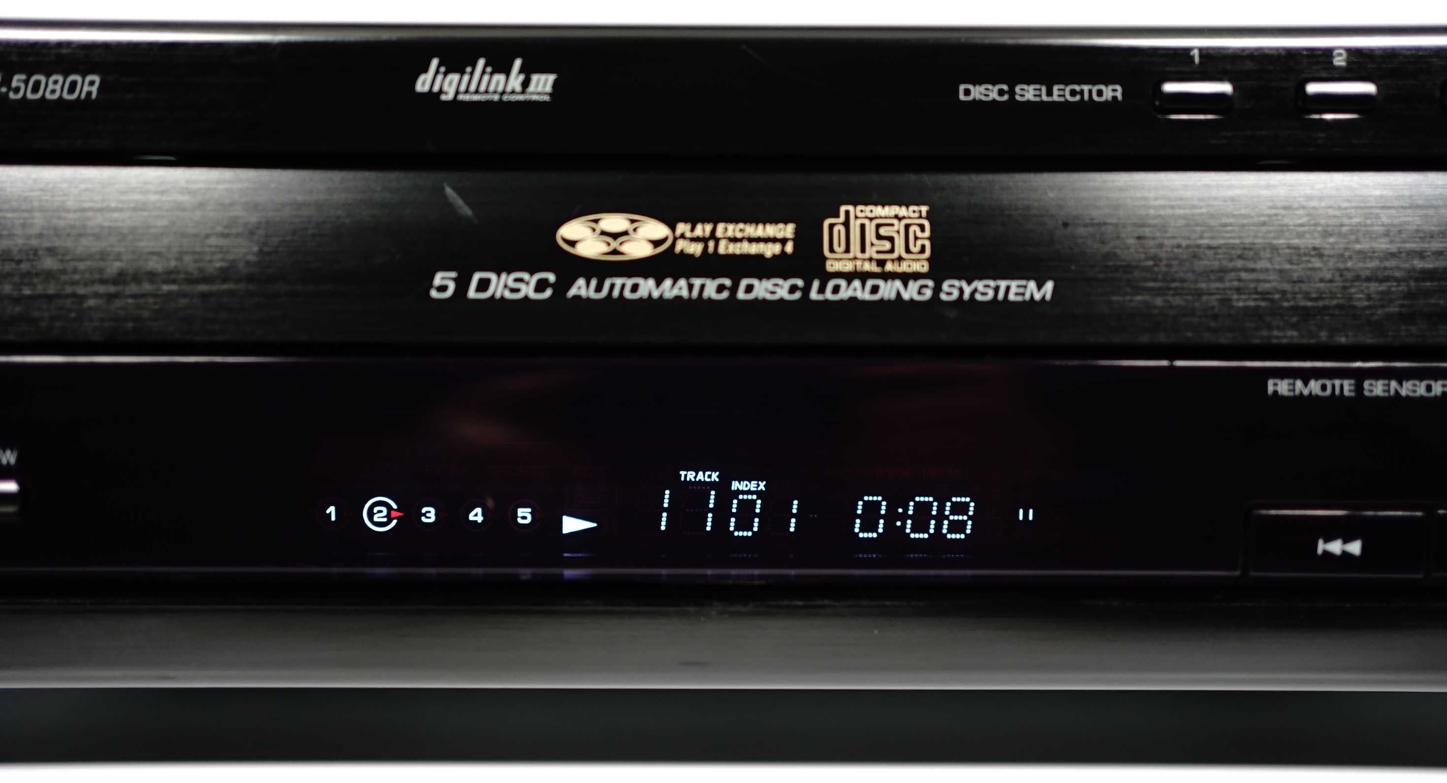 Zmieniarka na 5 płyt CD Sherwood CDC-8050R DAC 1-bit Odtwarzacz