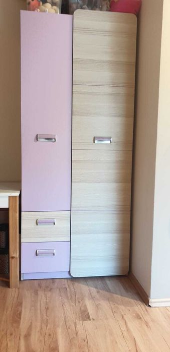 Meble dziecięce LORENTO dla dziewczynki. 6el. stan BDB Duży komplet