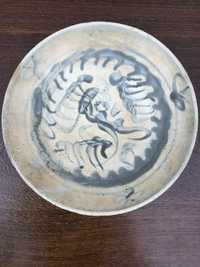 Prato Cerâmica Chinesa Ming séc XV/XVI 18 cm