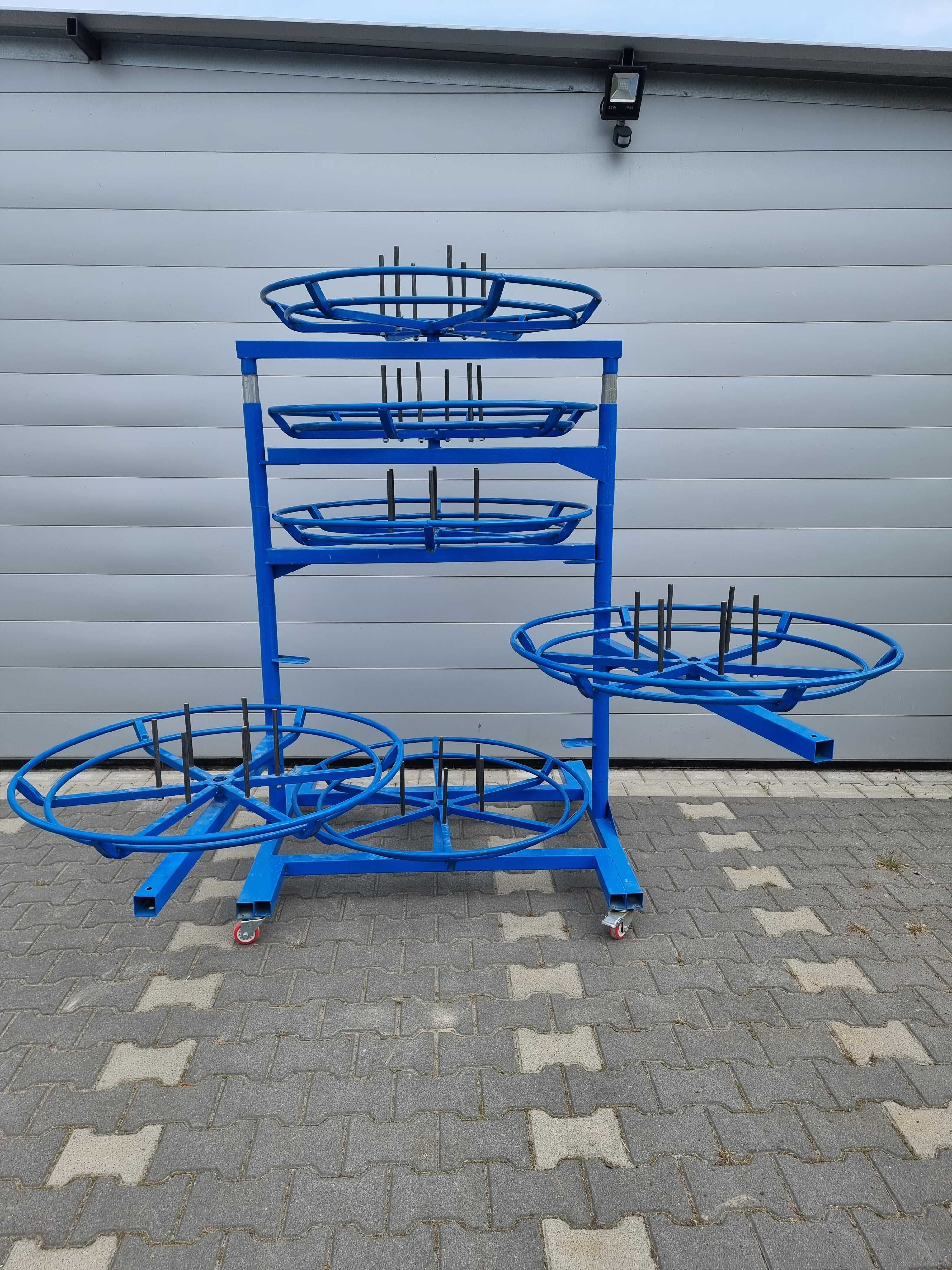 Regał  stojak do węży hydraulicznych, 6 półek