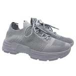 Buty damskie sportowe sneakersy szare wsuwane elastyczne rozm 42