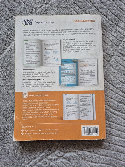 Matematyka 1 poziom podstawowy i rozszerzony. Nowa era