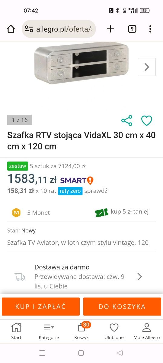 Szafka RTV aviator