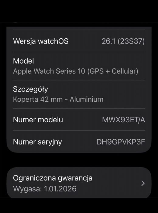 Apple watch seria 10 gps