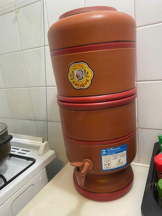 Filtro purificador de água argila brasileira cerâmica tradicional - 5L