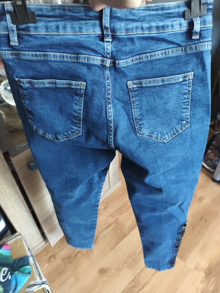 Komplet jeansowy xl