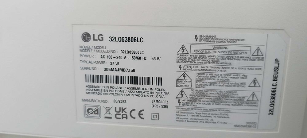 Tv smart 32 pl pouco uso