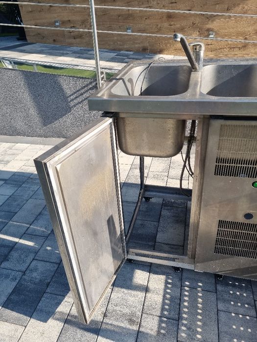 Nalewak do piwa rollbar zlewozmywak dwukomorowy  nierdzewny