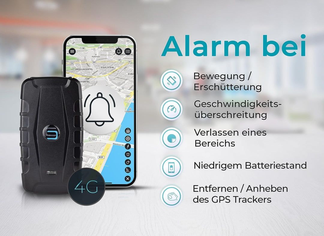 SALIND 20 GPS Tracker 4G para carros, máquinas, barcos - incl. ímã - a