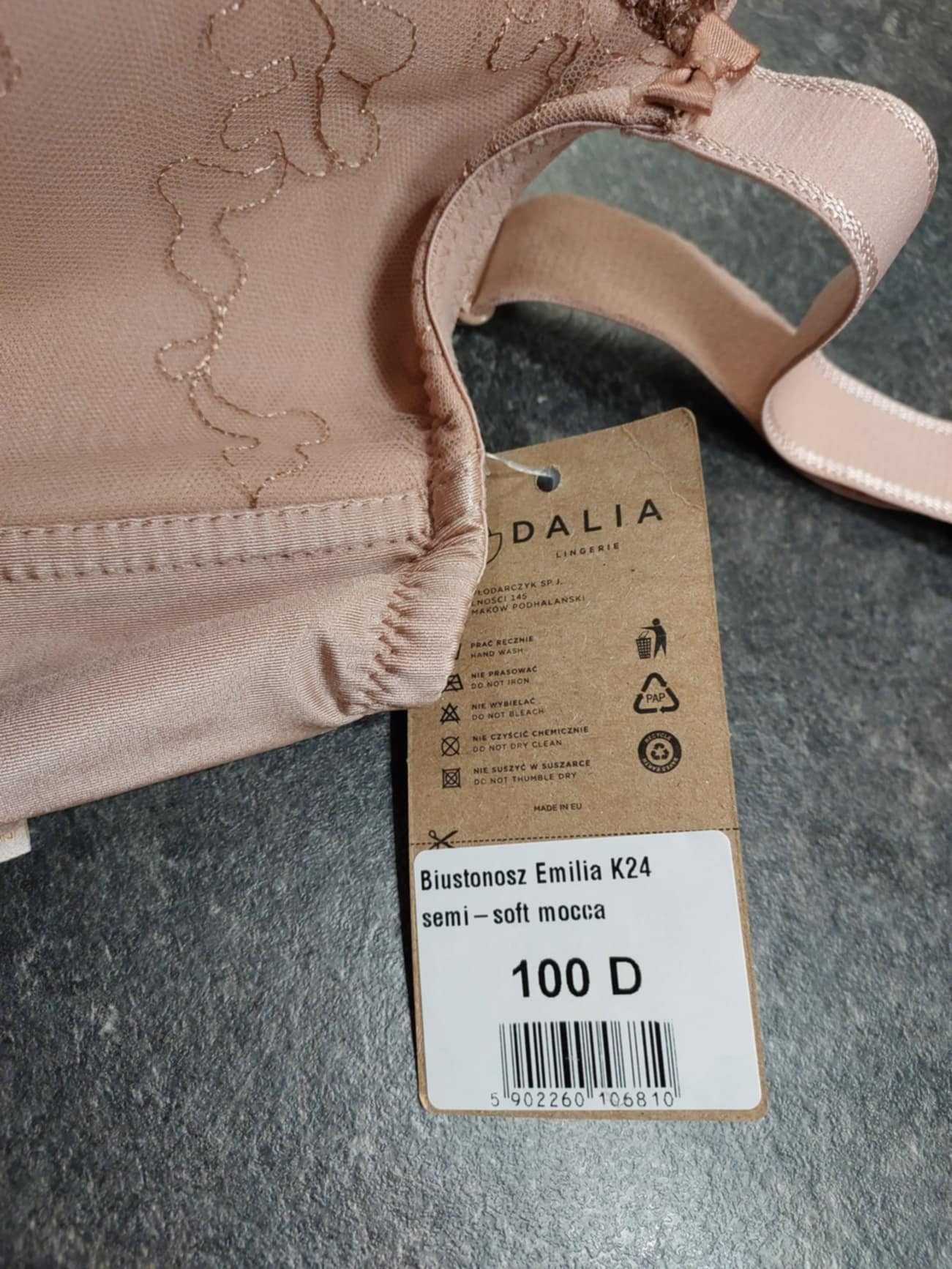 Dalia Biustonosz Emilia K24 semi-soft mocca 100D NOWY półusztywniany