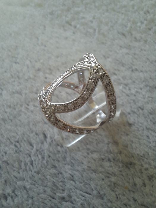Crossroads duży pierścionek srebro 0.925 roz. 14