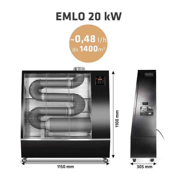 Nagrzewnica olejowa na podczerwień Emlo 20 kW Wi-Fi
