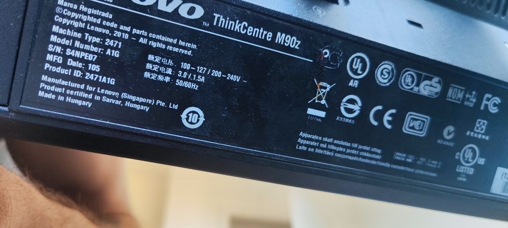 Komputer Lenovo M90z All-in-One (ThinkCentre) - Type 2471