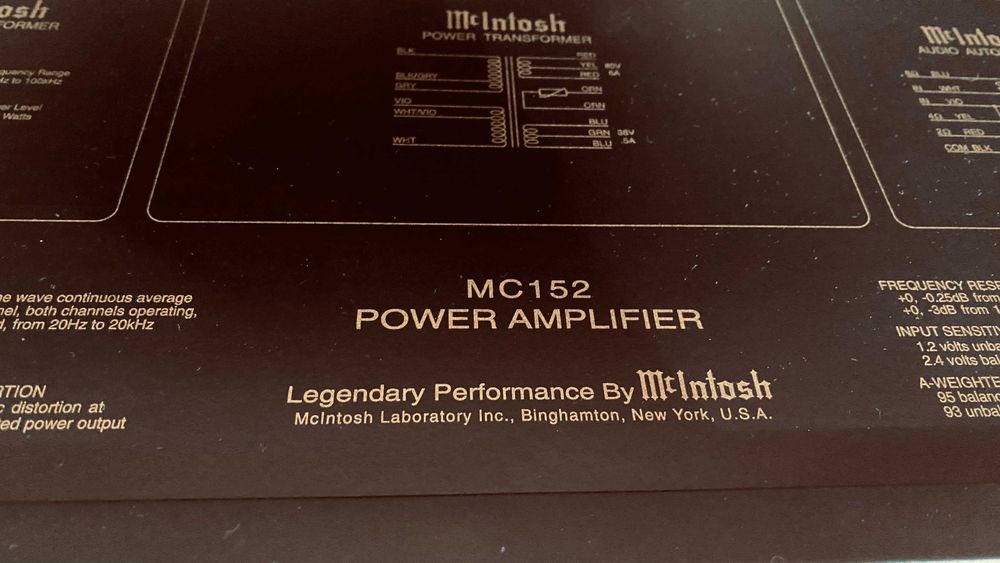 McIntosh MC152 - stereofoniczny wzmacniacz mocy klasy high-end