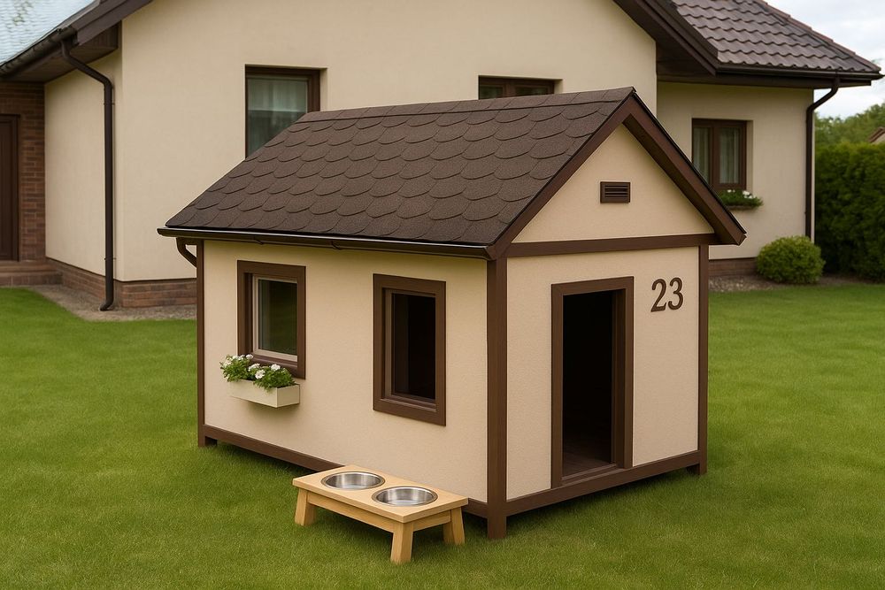 Personalizowana buda dla psa – miniatura Twojego domu! Nowość!