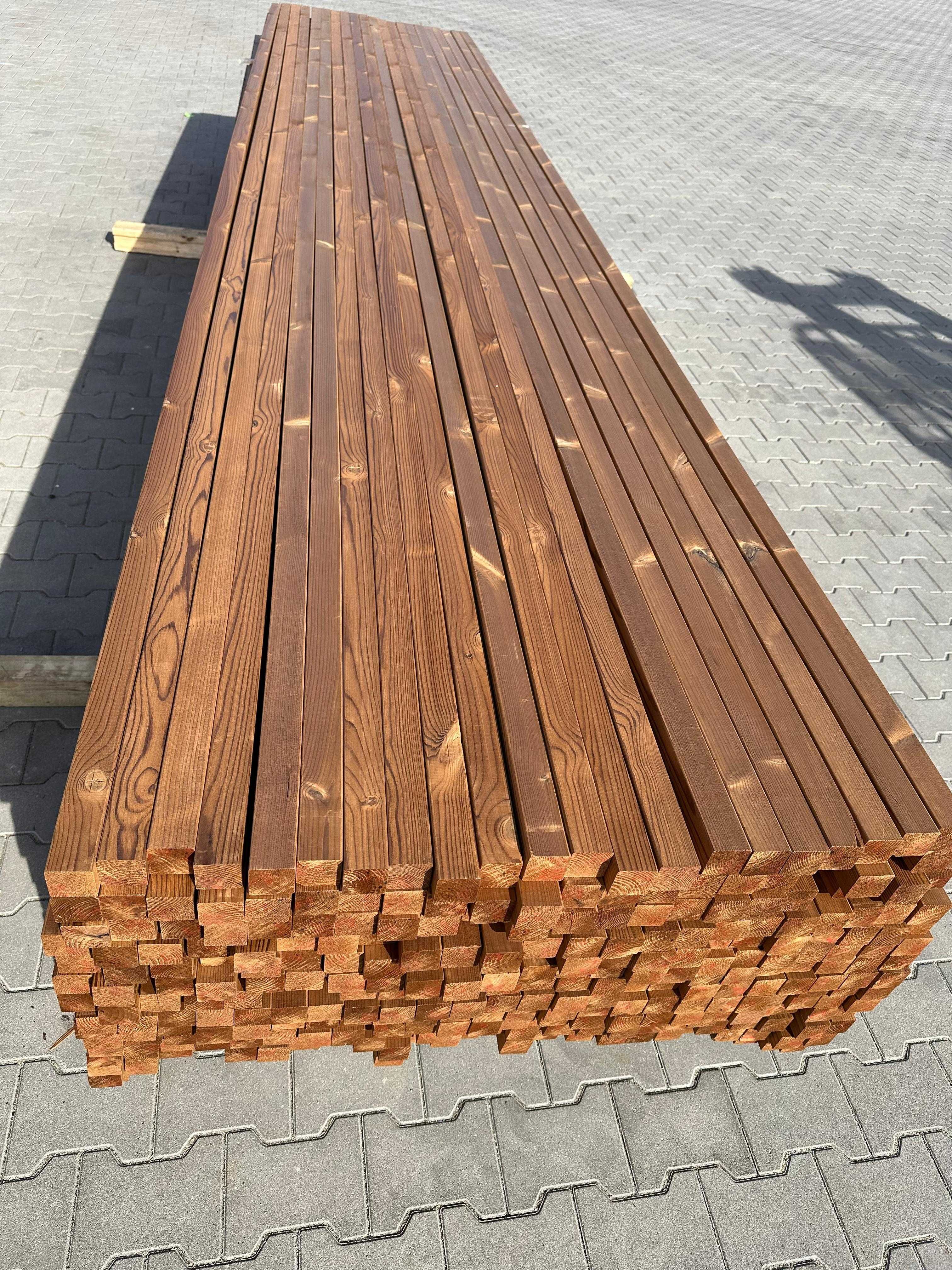 Lamela,Legary Kantówki 42x42mm  Thermo Sosna