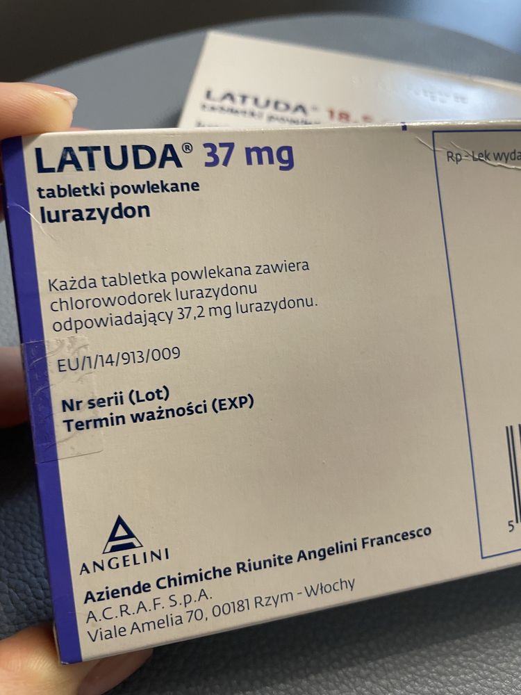 LATUDA латуда lurasidone луразидон 18,5 mg (20mg)
