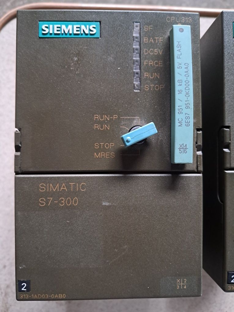 Siemens simatic s7 sterownik cpu313 i cpu316-2 DP zestaw z kartami