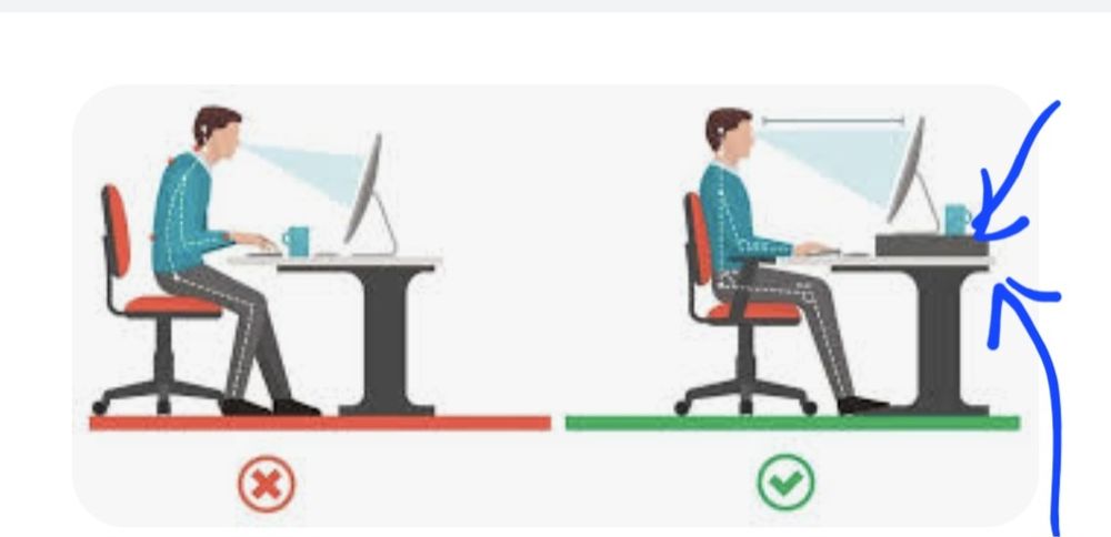 Щоб не боліла шия! Полиця під монітор на стіл