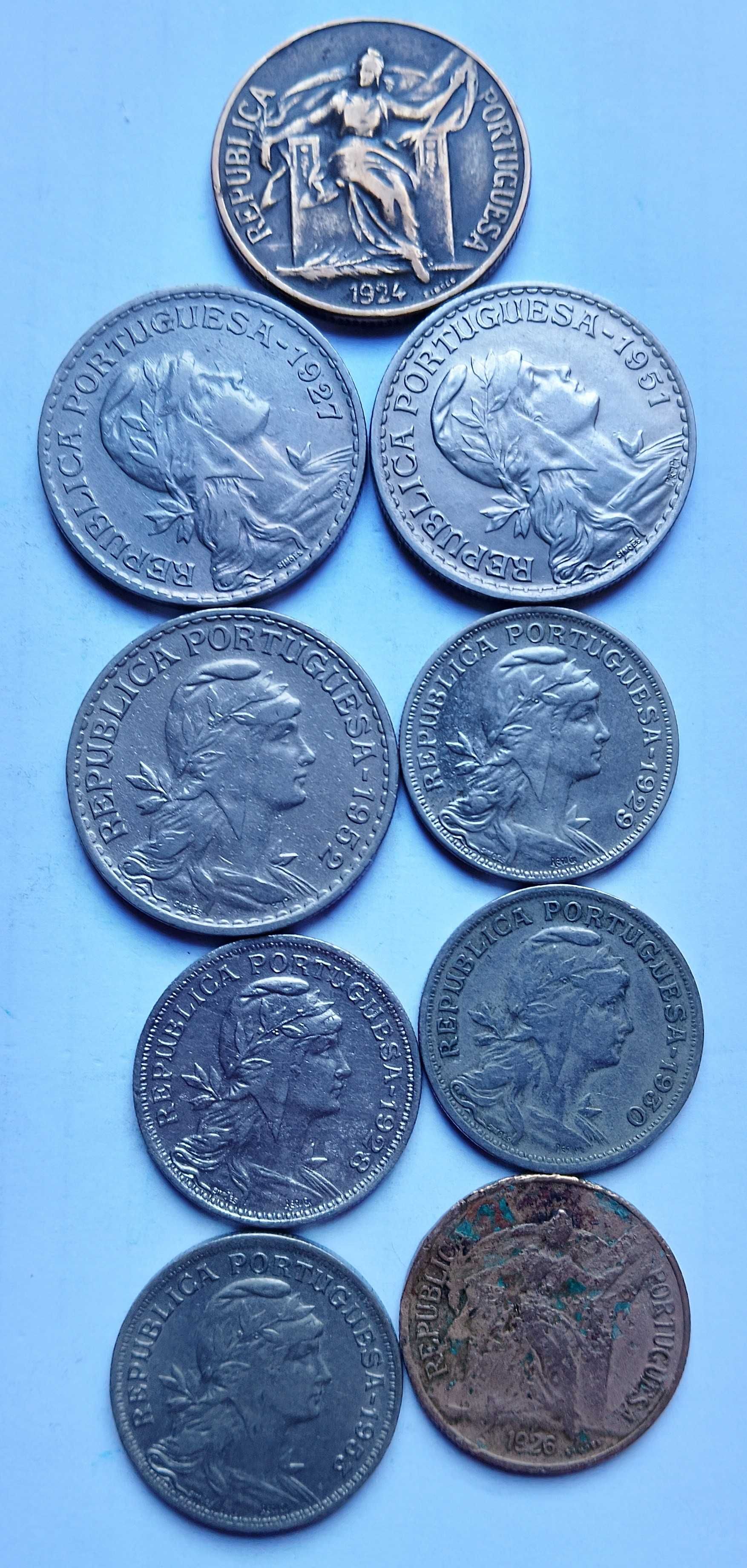 Vendo 9 Moedas República Portuguesa