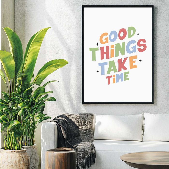 plakat abstrakcja, plakat typografia, plakat napisy na ścianę