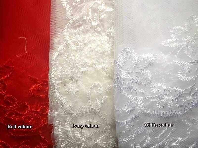 Véu de Noiva Com Apliques Renda Véu Catedral Branco 300 CentÍmetros
