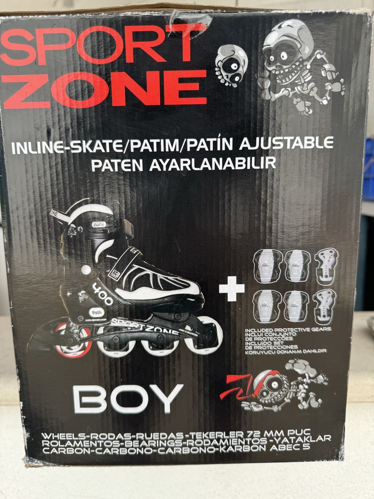 Patins em linha ajustaveis