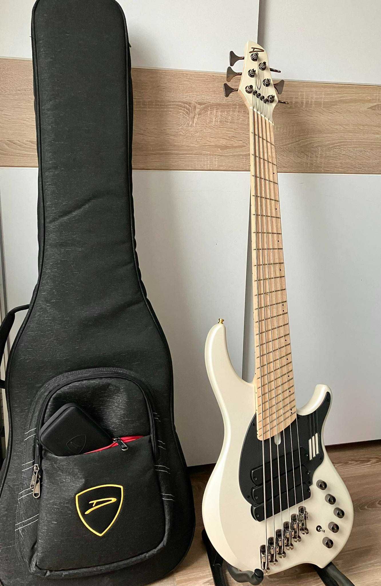 Gitara Basowa - Dingwall NG3 Adam "Nolly" Getgood 6 Ducati Pearl White