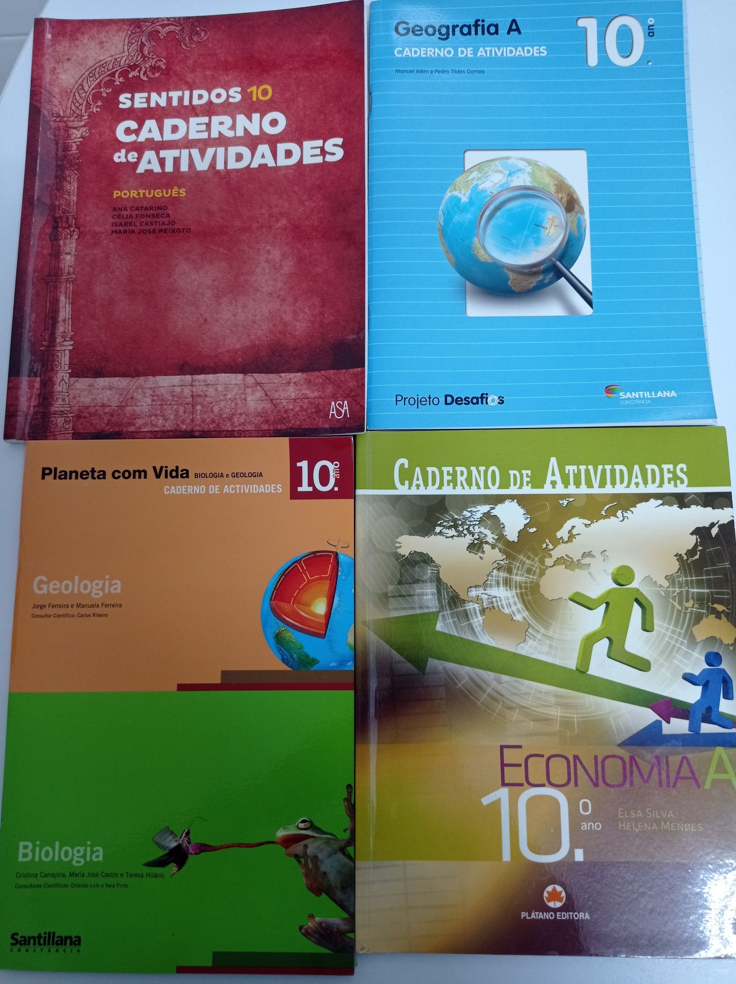 12 livros diversas disciplinas do 10 ano