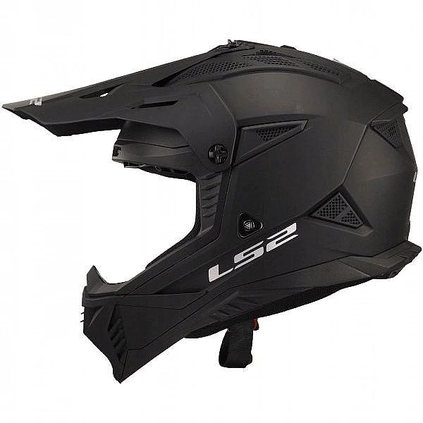 Kask Ls2 Mx708 Fast Ii Solid Matt Black Quad Cross Enduro L