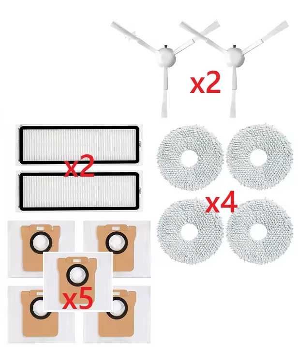 Zestaw do Dreame L10S Ultra L10 L20, do Xiaomi Vacuum X10 X10+ X20+