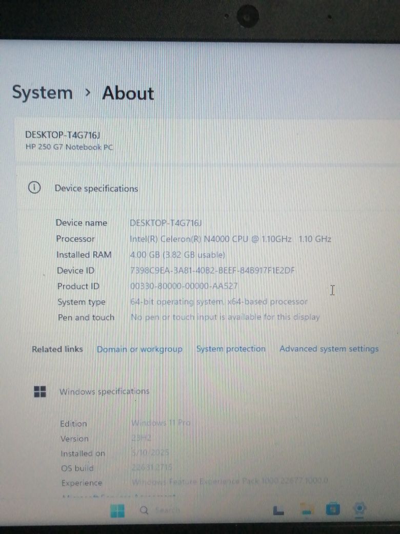 Portatil HP com Windows 11 pro e carregador