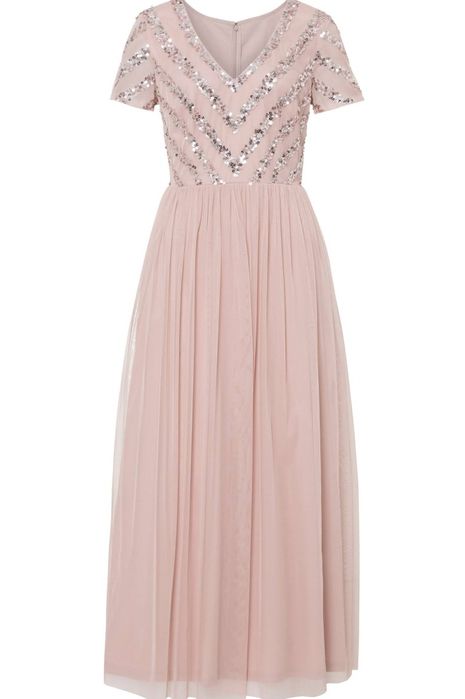 Wyprzedaż 2 sukienka 42 44 cekiny maxi wesele  druhna mama młodej młod