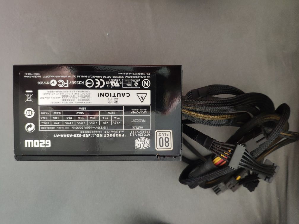 Cooler Master 620W 80PLUS rs-620-asaa-a1 zasilacz modularny 650
