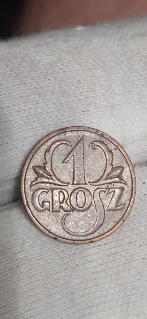 2 RP 1 grosz 1930 rok, 1 gr 1923r, 1 gr 1925, 5 gr 1923