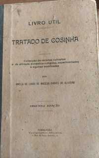 Livro  cozinha antigo 1900  amelia  lobão chaves oliveira