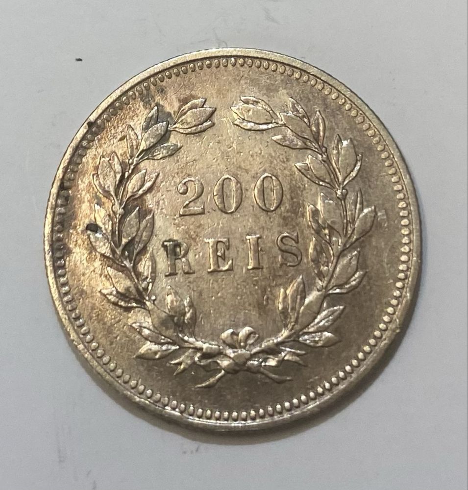 Moeda 200 Reis D CARLOS I - 1891