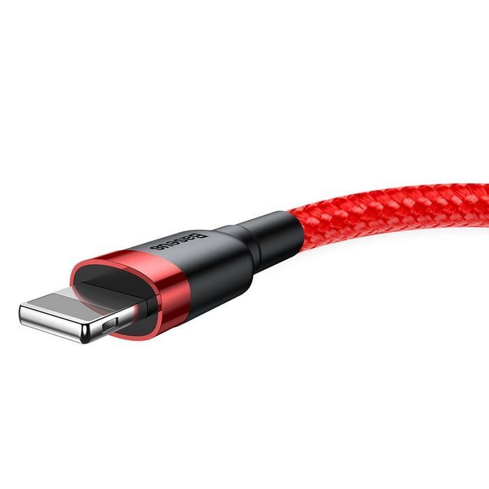 Baseus Cafule kabel USB / Lightning QC3.0 2A 3M czerwony