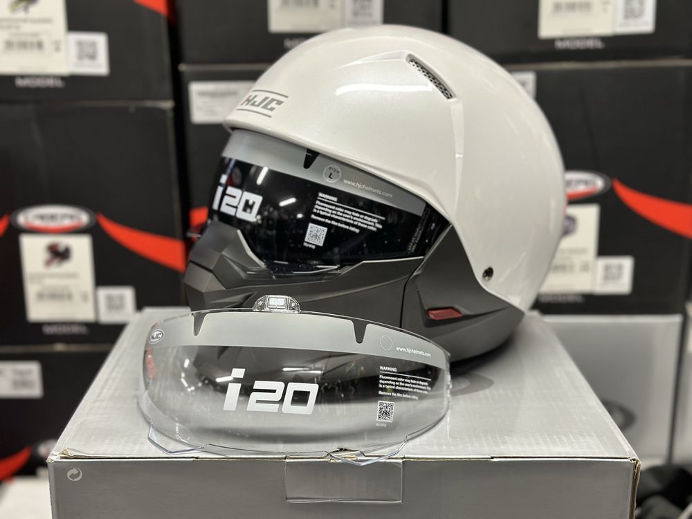 Kask motocyklowy HJC i20 rozmiar L Wyjmowana Szczeka! X2 szyba!
