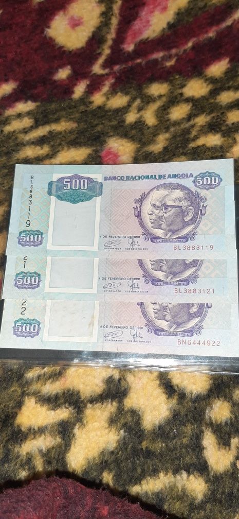 Notas Angola  e dollar