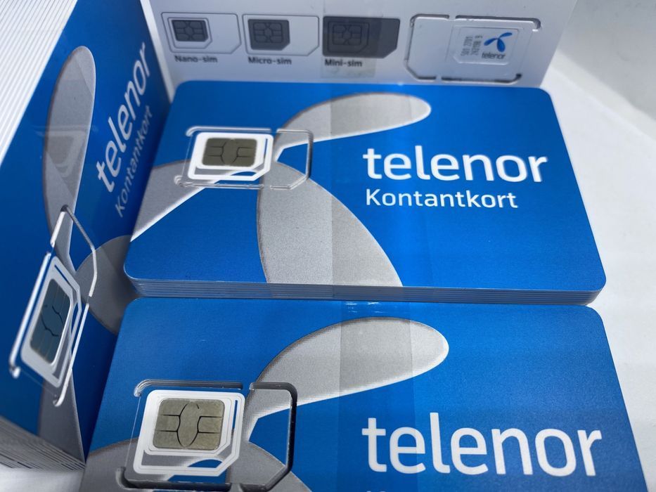 Telenor SE +46 Szwecja Starter Karta SIM Card Prepaid Aktywny