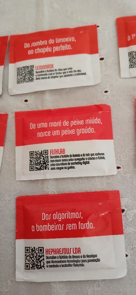 Pacotes de açúcar Buondi- Série completa