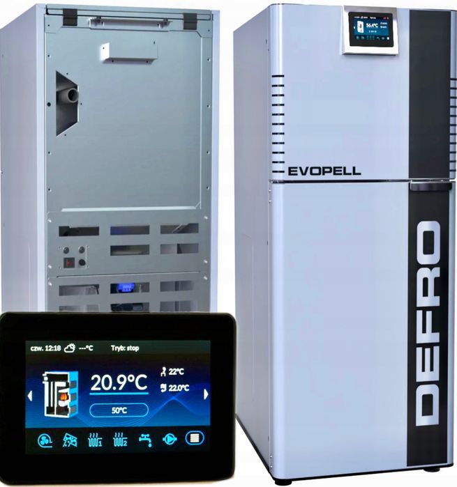 Kocioł piec na pellet Defro Evopell 8-20kw mały. Audyt/Dotacja/Montaż