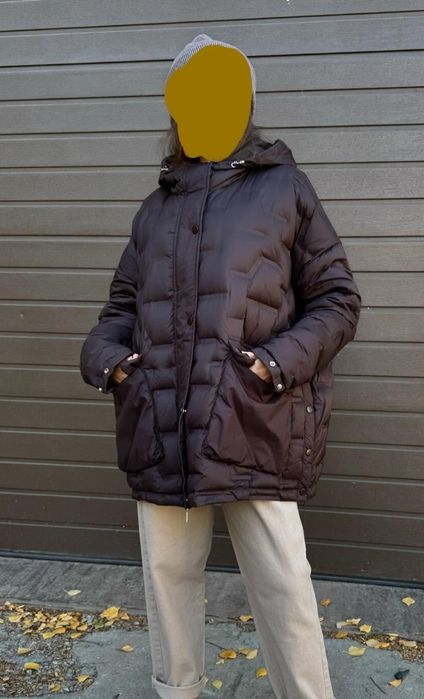 Пуховик, натуральний пух. Оверсайз