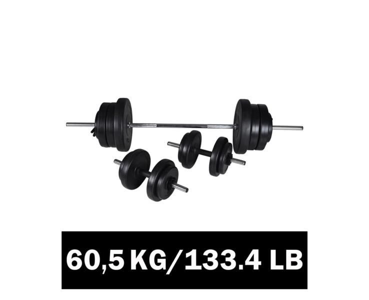 Vendo kit barra com peso utilizado no maximo 3 vezes