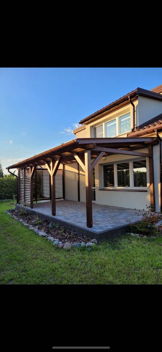 Zadaszenie tarasu wiata pergola ruchome deseczki taras altana